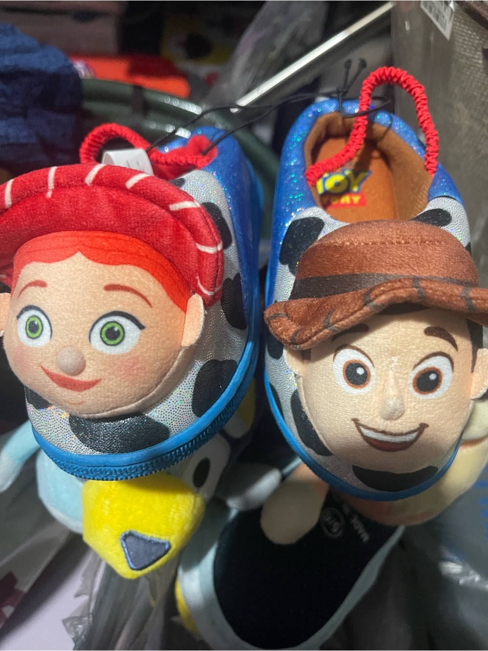 Toy Story Character Plush Toddler Slip-On Shoes - Jessie & Woody